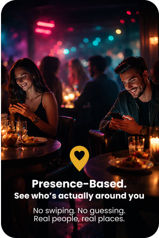 Presence-Based. See who's actually around you.